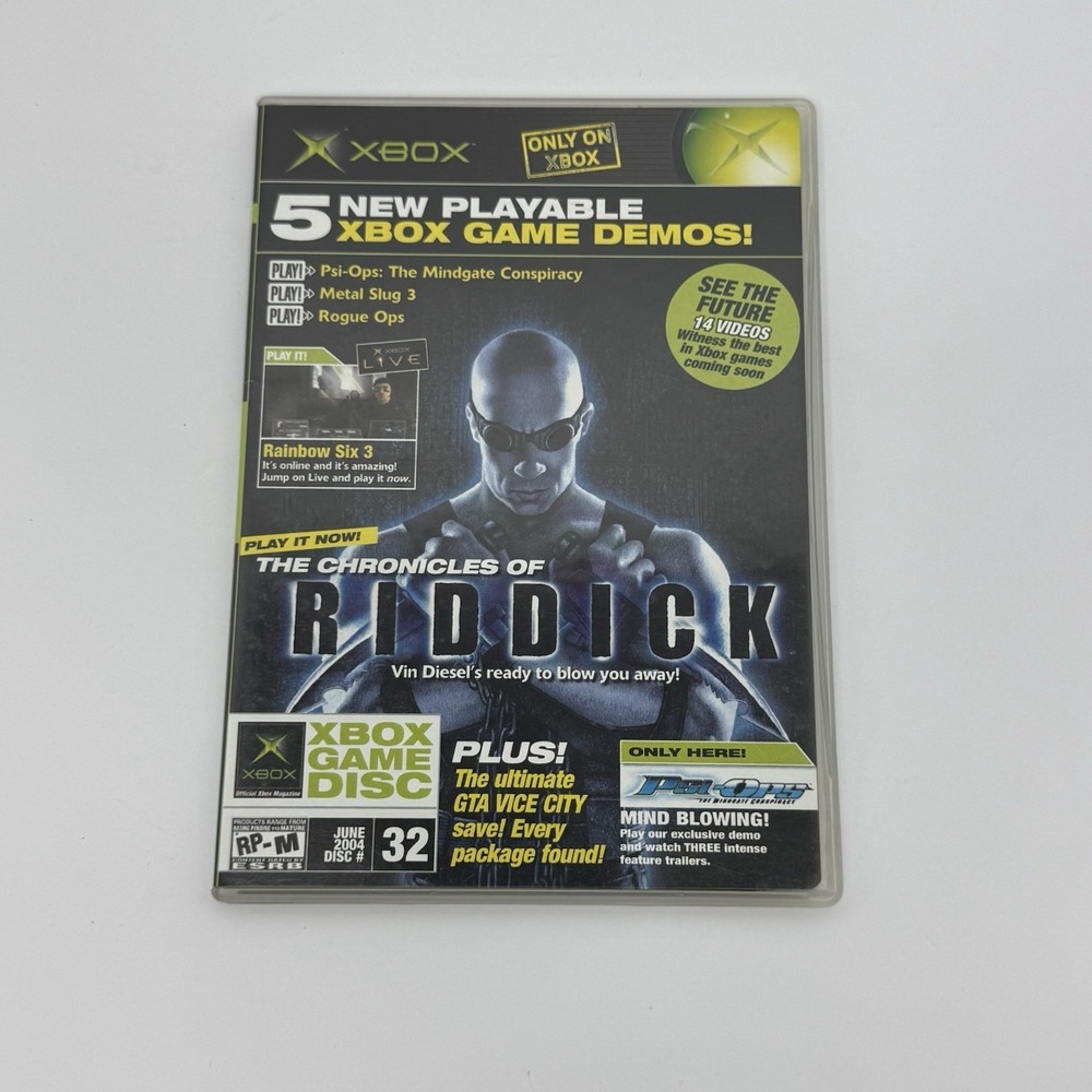 Official‎ Xbox Game Magazine Demo Disc #32 June 2004 5 Playable Demos Works